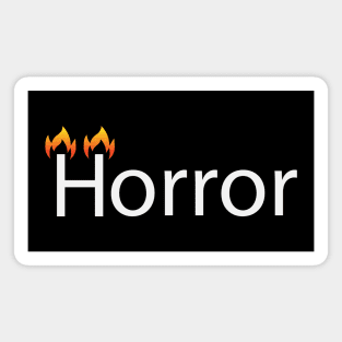 Horror artistic text design Magnet